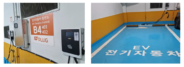 본부 건물 내 전기차 충전소
